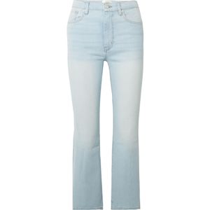 FRAME Blue High-Waisted Flared Jeans