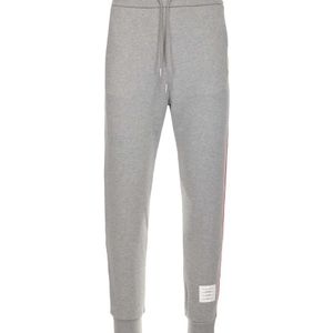 Thom Browne Grey Logo Sweatpants for men