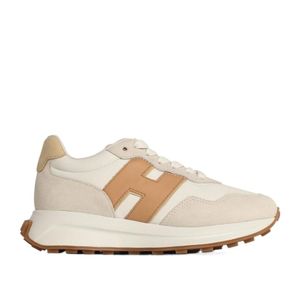 Hogan Natural Logo Patch Panelled Sneakers