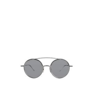 Thom Browne White Matte Round Sunglasses for men