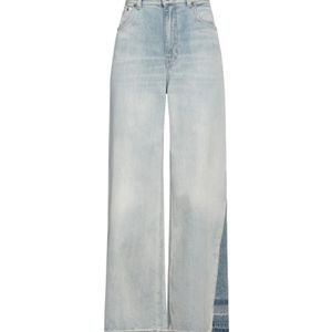 Chloé Grey Light-Colored Denim Wide-Leg Pants
