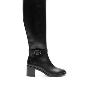 Stuart Weitzman Black Round Toe Boots