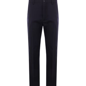 Incotex Blue Tapered Trousers for men