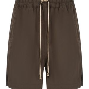 Rick Owens Brown Cotton Bermuda Shorts for men
