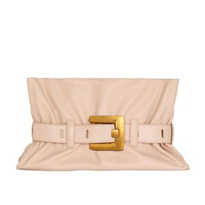 Balmain Natural Calfskin Anthem Medium Bag