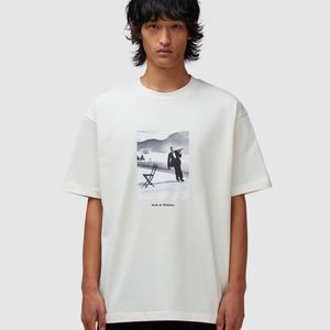 Drole de Monsieur White Ice Skating Waiter T-Shirt (Off