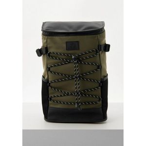 La Martina Green Bicolor Polyethylene Backpack for men