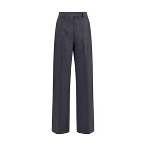 Miu Miu Blue Gray Wool Oves Aries Dress Pants