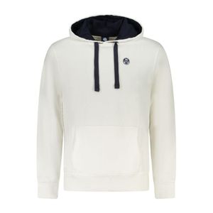 North Sails White Cotton Men's Hooded Sweatshirt for men