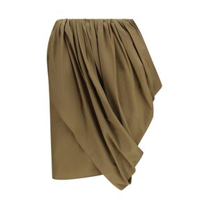 Chloé Green Cotton Midi Skirt