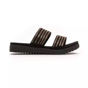 Péché Originel Black Gold Textile Sandal