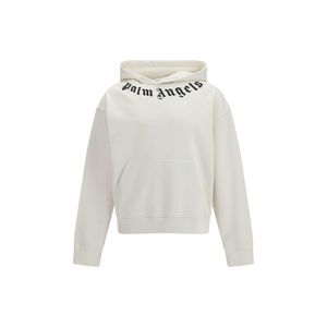 Palm Angels White Cotton Sweatshirt for men