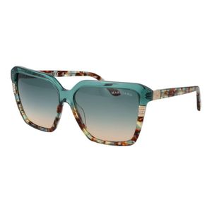 MARCIANO BY GUESS Blue Turquoise Acetate Sunglasses