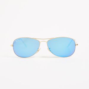 Ray-Ban Blue Rb3362 Mirrored Shrunken Aviator Sunglasses