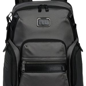 Tumi Black Navigation Backpack for men