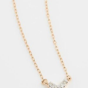 Adina Reyter White 14k Gold Super Tiny Solid Pave X Necklace