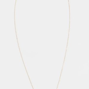 Adina Reyter Metallic Super Tiny Pave Bar Necklace