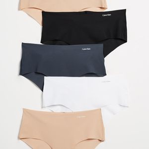 Calvin Klein Black Invisibles Hipster 5 Pack