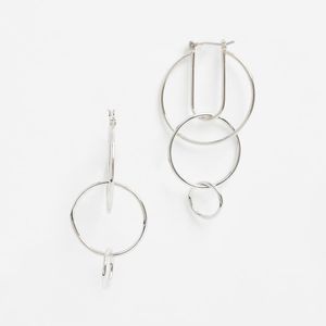 Rebecca Minkoff Metallic Celestial Hoop Earrings