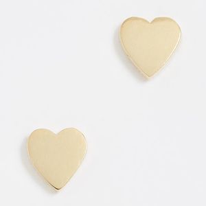 Jennifer Meyer Metallic Heart Stud Earrings
