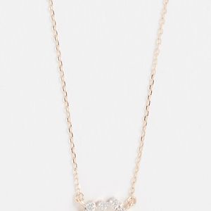 Adina Reyter Metallic 14k Gold Scattered Diamond Small Circle Necklace
