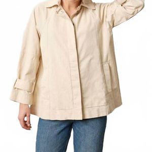 Lilla P Black Collared Twill Jacket