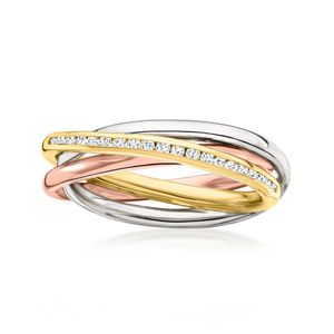 Ross-Simons Metallic Diamond Rolling Ring