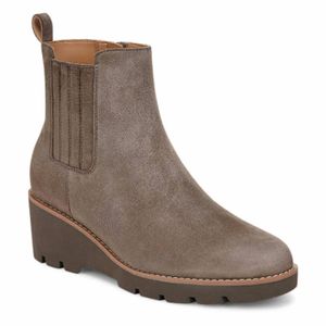 Vionic Brown Aria Wedge Ankle Boot