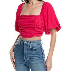 Isla Ciel Red Crop Top