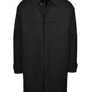 ADHOCONCEPT Black Adhocconcept Long Technical Jacket for men