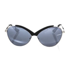 Frankie Morello Blue Chic Butterfly-Shaped Metal Sunglasses