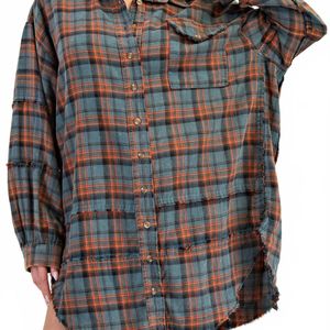 Easel Gray Fredi Button Down Shirt