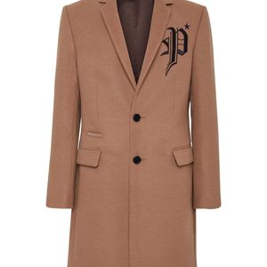Philipp Plein Brown Coat for men