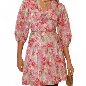 Rixo Red Devi Mini Dress
