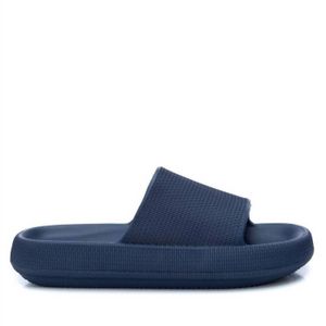 Xti Blue Basic Flat Slides for men
