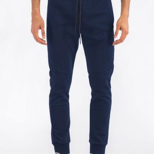 TRUEDAMES Blue Solid Heathered Jogger for men