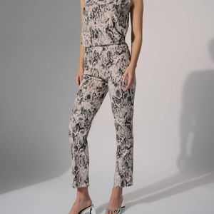 Joseph Ribkoff Gray Python Pant