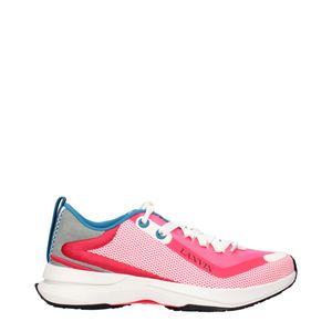 Lanvin Pink Sneakers Runner Fabric/Fluorescent for men