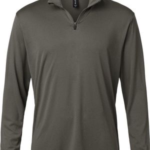AllPro Gray Pro-Lock Performance Quarter-Zip Pullover for men