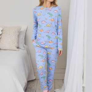 Chelsea Peers Blue Classic Long Sleeve Set