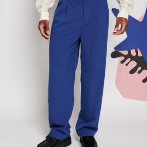 Sister Jane Blue Manon Pleat Trousers