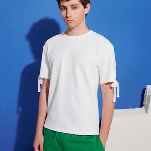 Sister Jane Blue Andros Lace Tie T-shirt