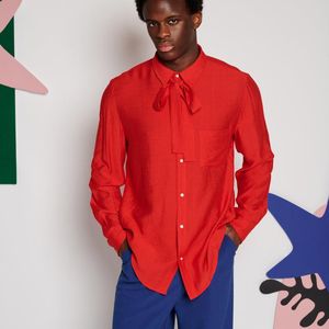 Sister Jane Red Julien Bow Shirt