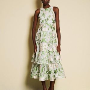 Sister Jane Natural Dream Sonnet Jacquard Midi Dress