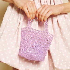 Sister Jane Pink Wisteria Bead Bag