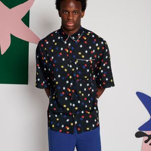 Sister Jane Blue Biot Spot Boxy Shirt