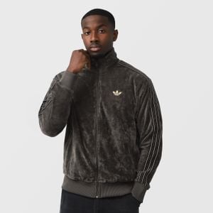 Adidas Black Originals Velour Firebird Track Top for men