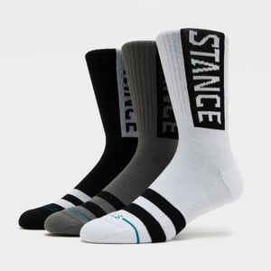 Stance Black Og Crew Sock (3-Pack) for men