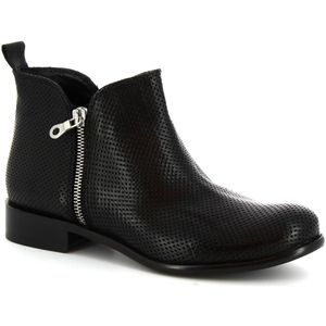 Leonardo Shoes Enkellaarzen 4629 Rok Nero in het Zwart