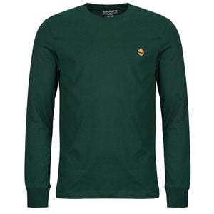 Timberland Green Long Sleeve T-shirt Tree Embroidered Exterer River Slim for men